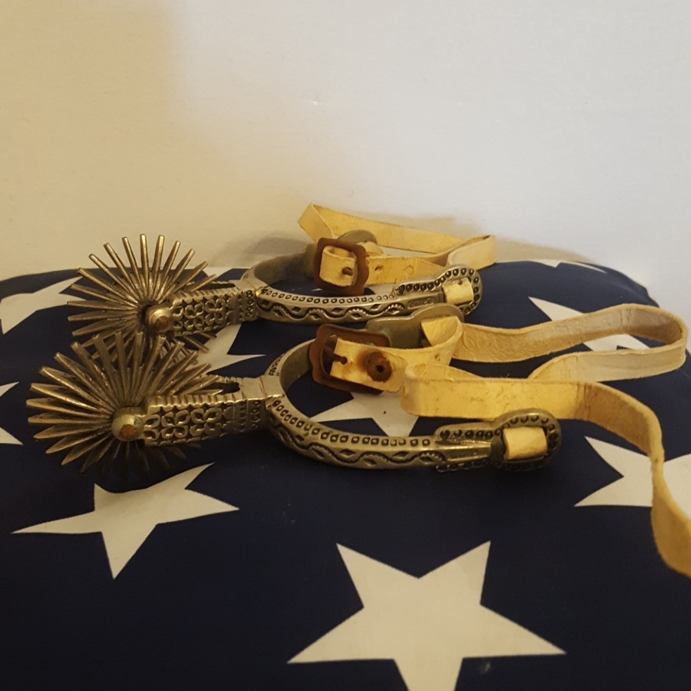 Antique Chilean Brass Spurs